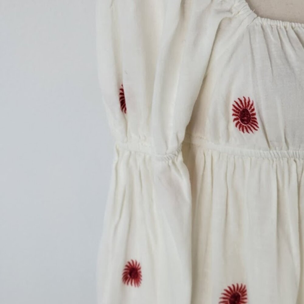 FREE PEOPLE emory embroidered midi dress Sz XS NEW - Picture 6 of 13